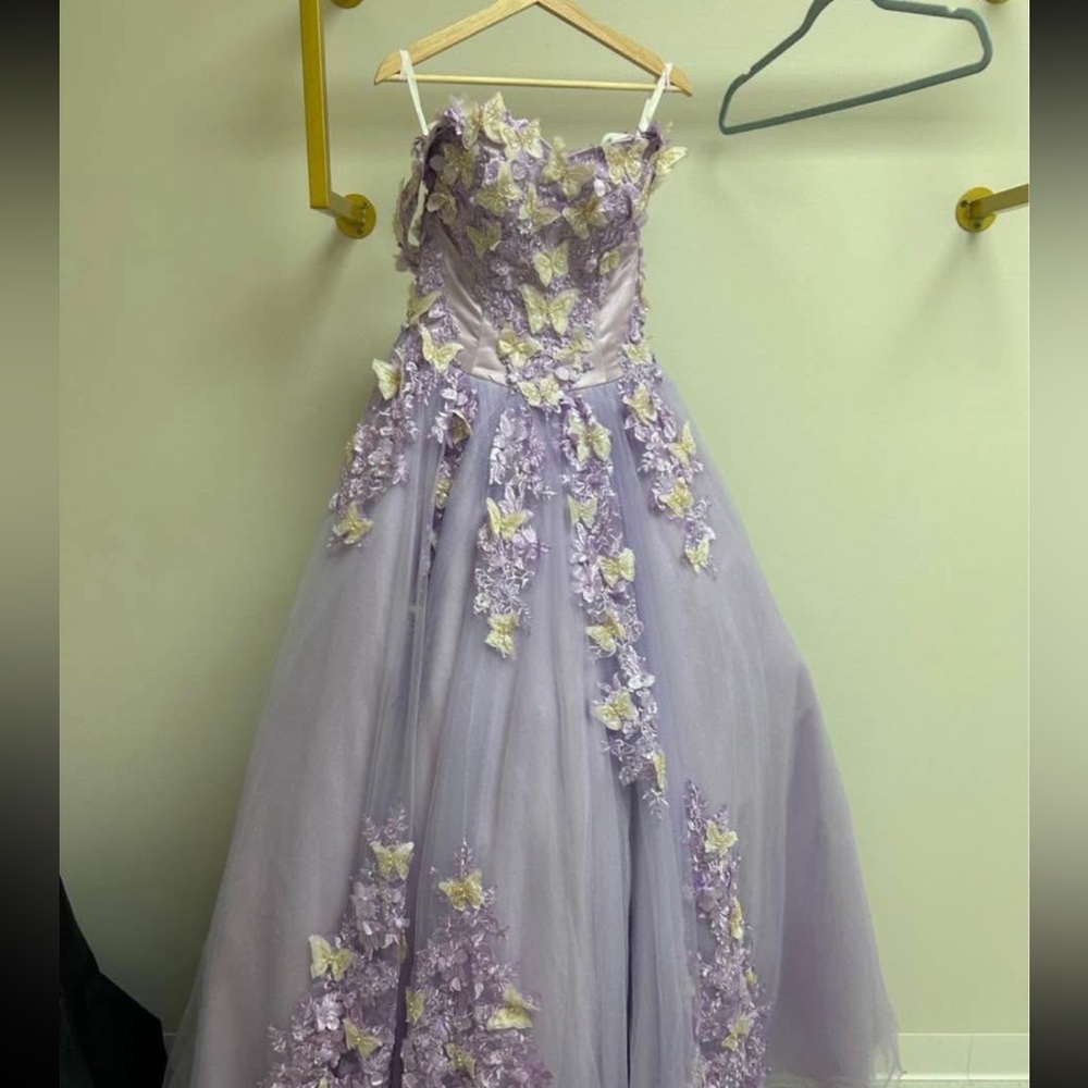 Lavender Butterfly women Dress